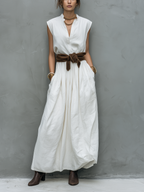 Elegant White Maxi Dress for Women