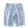 Men’s Premium Pre-Washed Linen Shorts – Relaxed Straight Fit Breathable Summer Casual Shorts