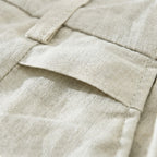 Men’s Premium Pre-Washed Linen Shorts – Relaxed Straight Fit Breathable Summer Casual Shorts
