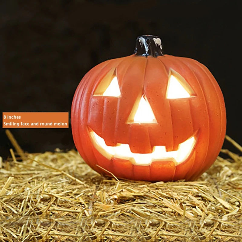 Spooky LED Halloween pumpkin lantern that lights up