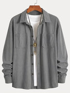 Men’s Stylish Corduroy Shirt – Comfortable Fit Timeless Modern Casual Wear