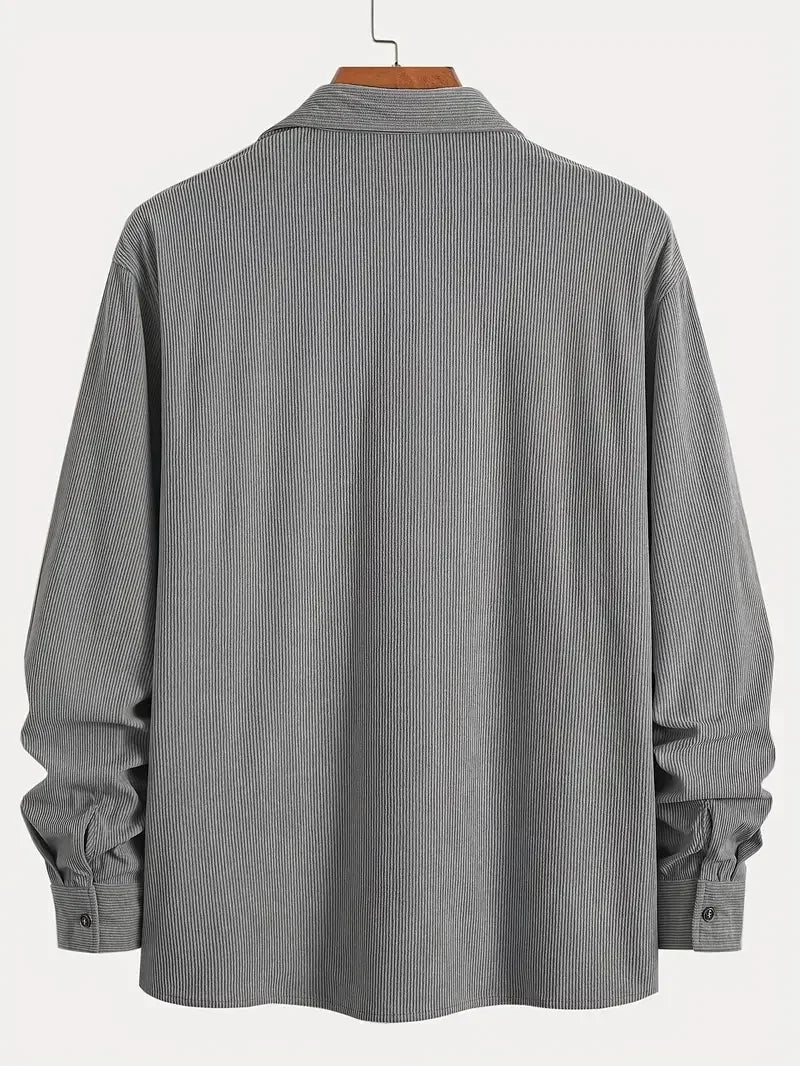 Men’s Stylish Corduroy Shirt – Comfortable Fit Timeless Modern Casual Wear
