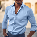 Men’s High-Quality Classic Collar Button-Down Shirt – Elegant Business & Casual Wear