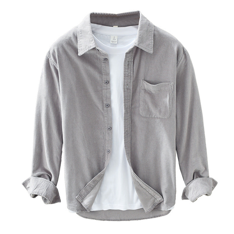 Men’s Retro Corduroy Shirt – Timeless Elegant Casual Fit Shirt