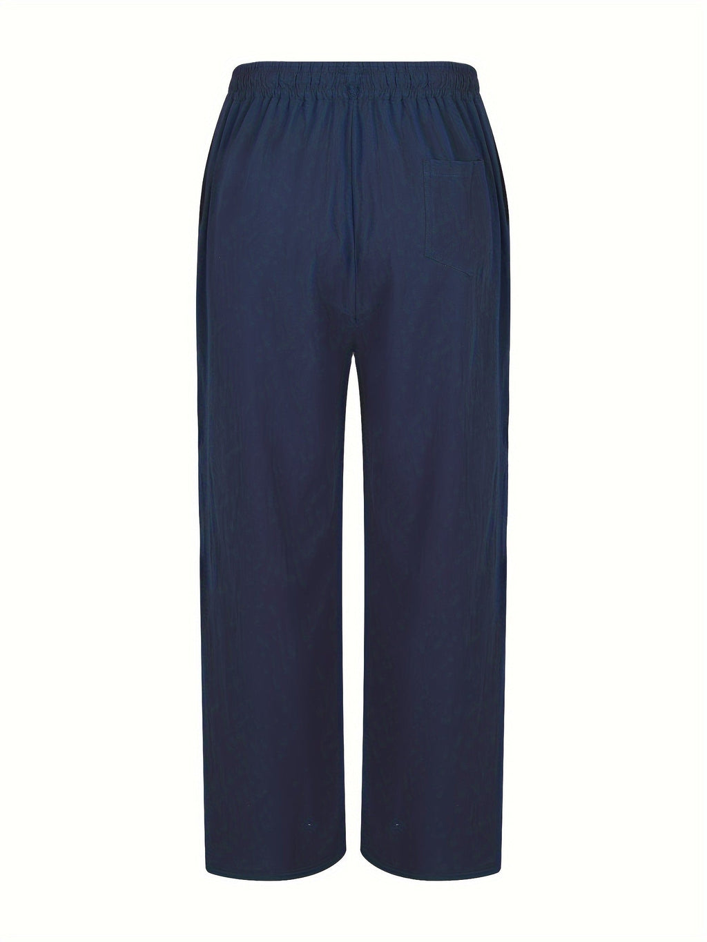 Men’s Linen Trousers – Breathable Lightweight Elastic Waist Casual Elegant Pants