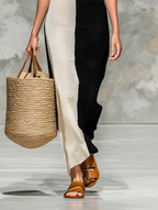 Women’s Minimalist Knitted Boat Neck Maxi Dress — Short Sleeve Elegant Everyday Knitwear