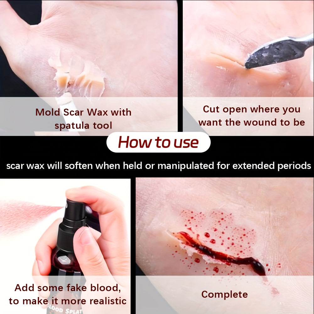 SFX makeup kit fake blood and latex