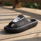 Close up of the skull hand slide pattern and sole