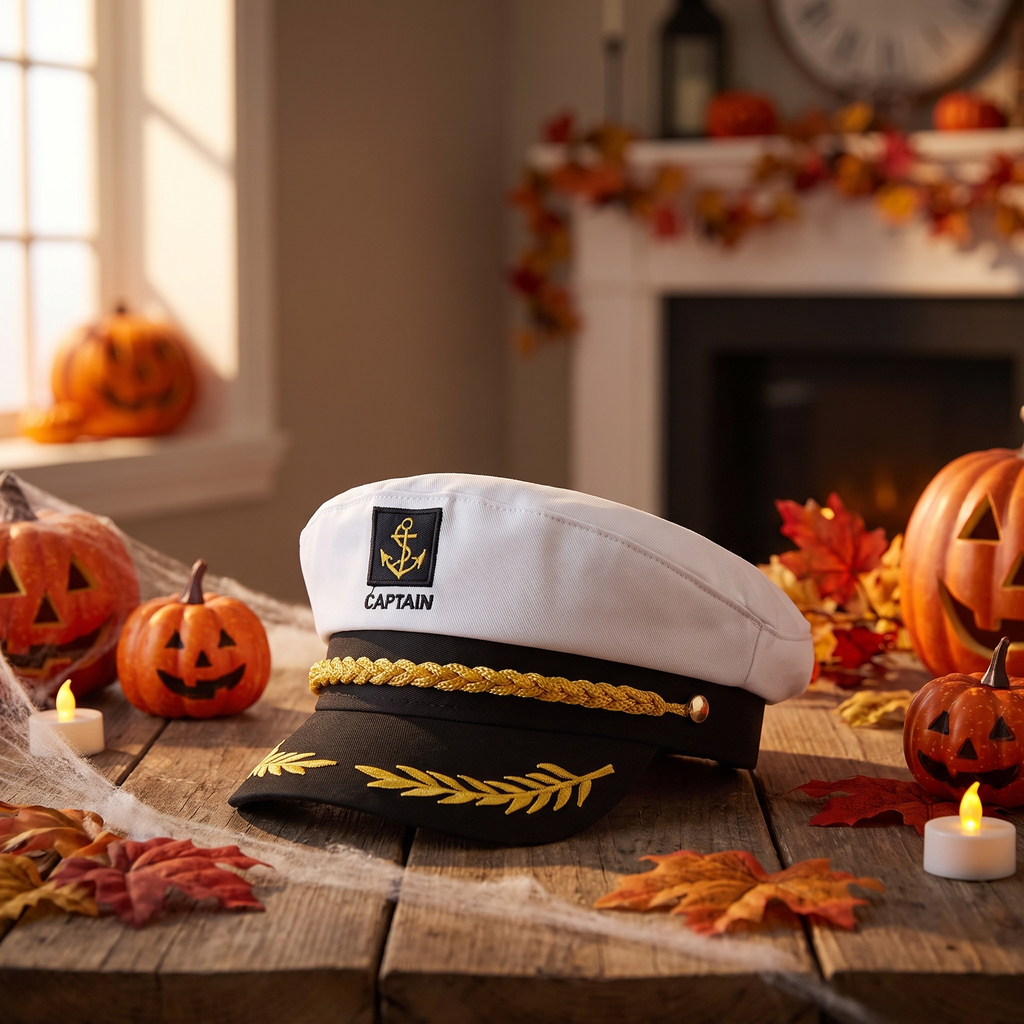 Yacht Captain Sailor Hat - Admiral Costume Accessory