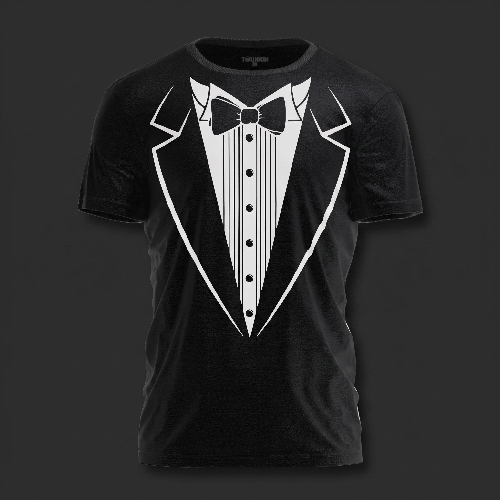 Tuxedo Print Party T-Shirt - Funny Costume Tee