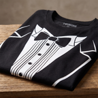 Tuxedo Print Party T-Shirt - Funny Costume Tee