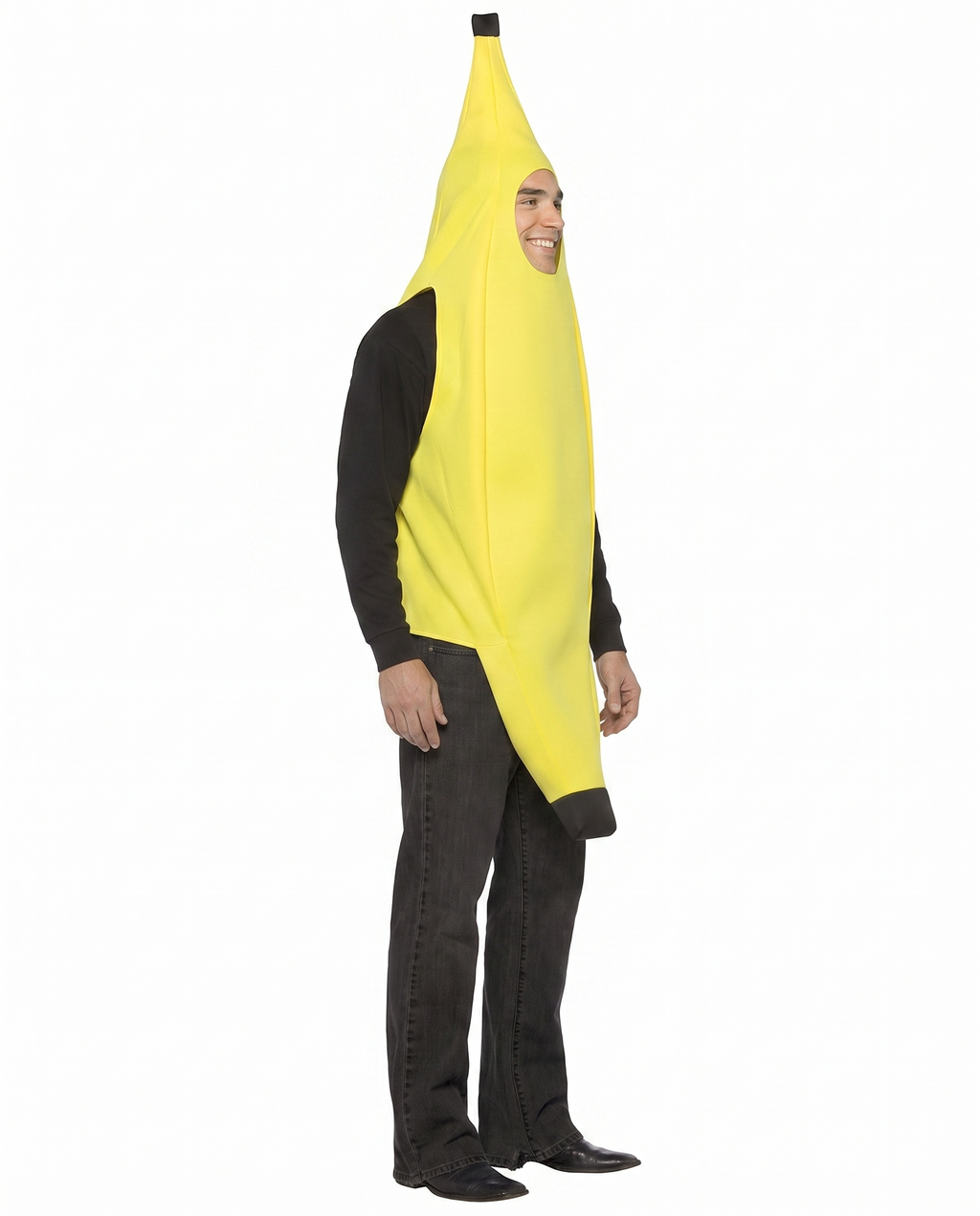 Banana costume side profile view