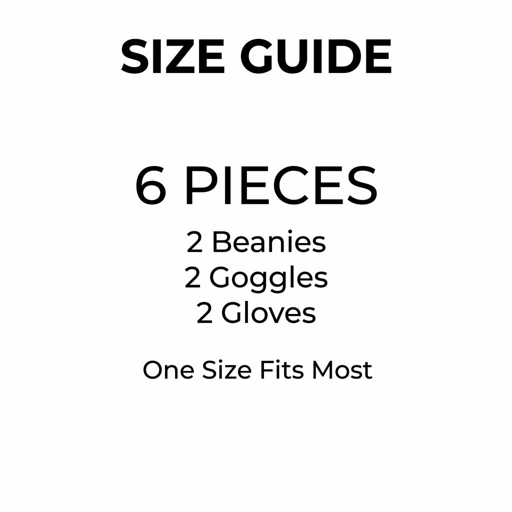 Size guide - 6 Pieces, One Size Fits Most