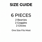 Size guide - 6 Pieces, One Size Fits Most