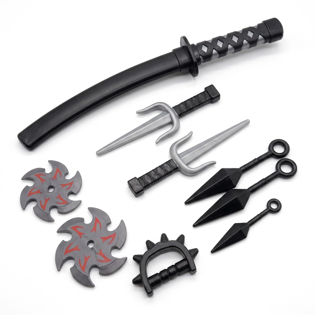 Toy ninja weapon accessories detail