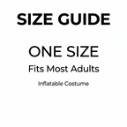 Size guide - One Size, Fits Most Adults, Inflatable Costume