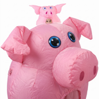 Inflatable pig head detail - ears, snout and eyes