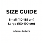 Size guide - Small and Large, Inflatable Costume