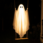 Swing ghost glowing at night