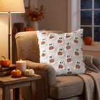 Pillow on a cozy reading armchair