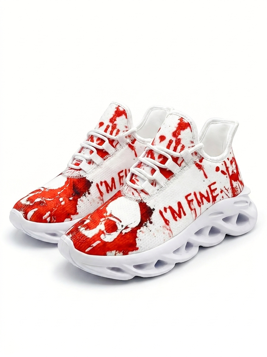 Skull graffiti sneakers white hero