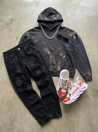 Skull sneakers streetwear flat-lay