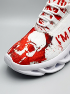 Skull graphic and sole detail