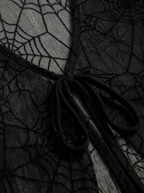 Spider-web pattern and front-tie detail