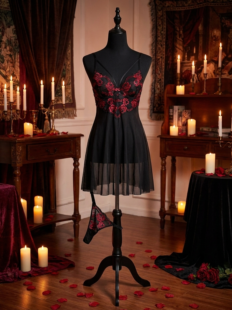 Nightgown on a dress form