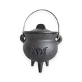 Witch Cauldron with Lid and Handle - white background
