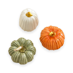 Ceramic Pumpkin Decoration set - white background