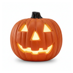 Light-Up LED Pumpkin Lantern - white background