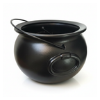 8 inch Black Witch Cauldron Candy Bucket - white background