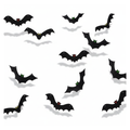 Halloween Hanging Bats 12 Pack - white background