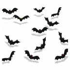 Halloween Hanging Bats 12 Pack - white background