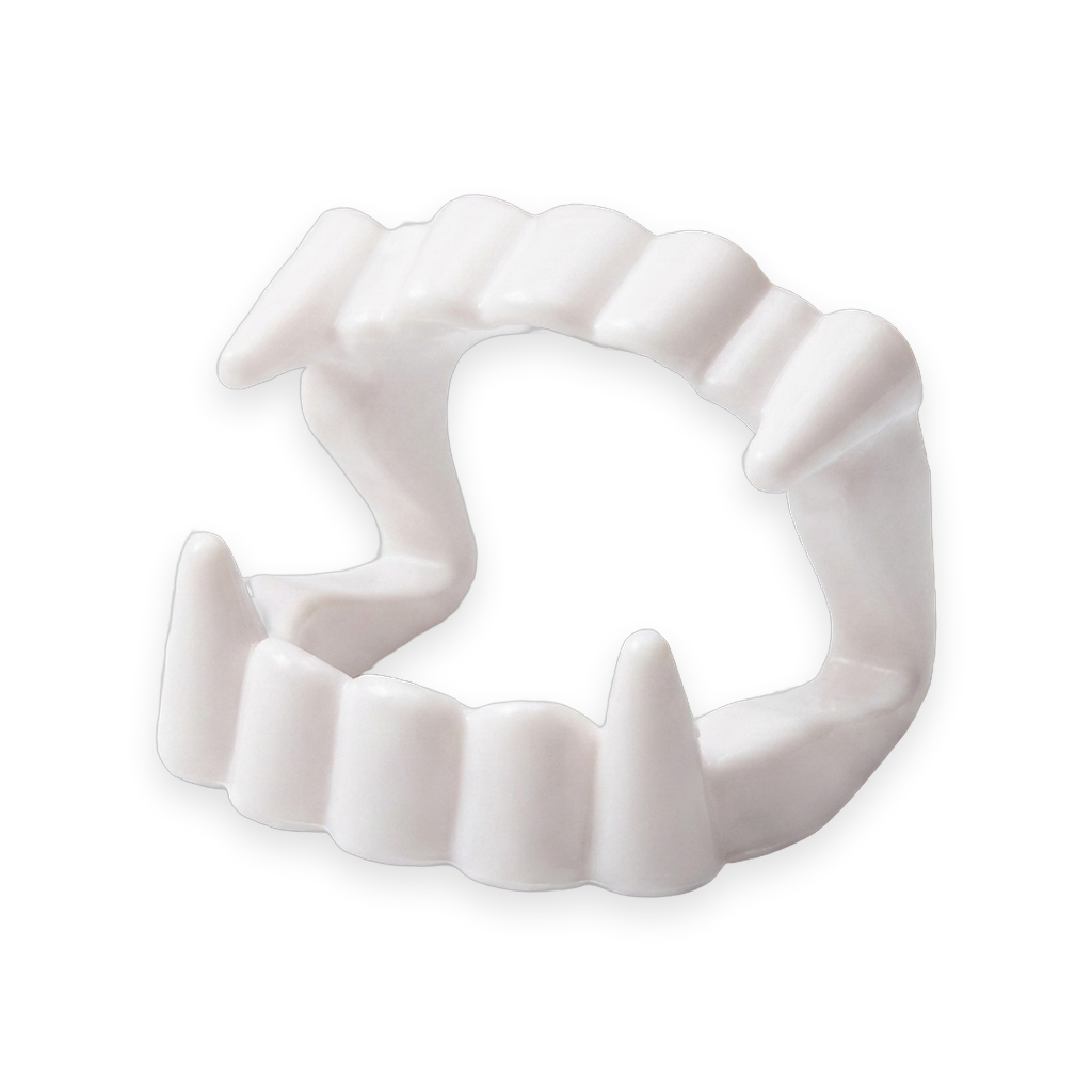 Vampire Fangs costume teeth - white background