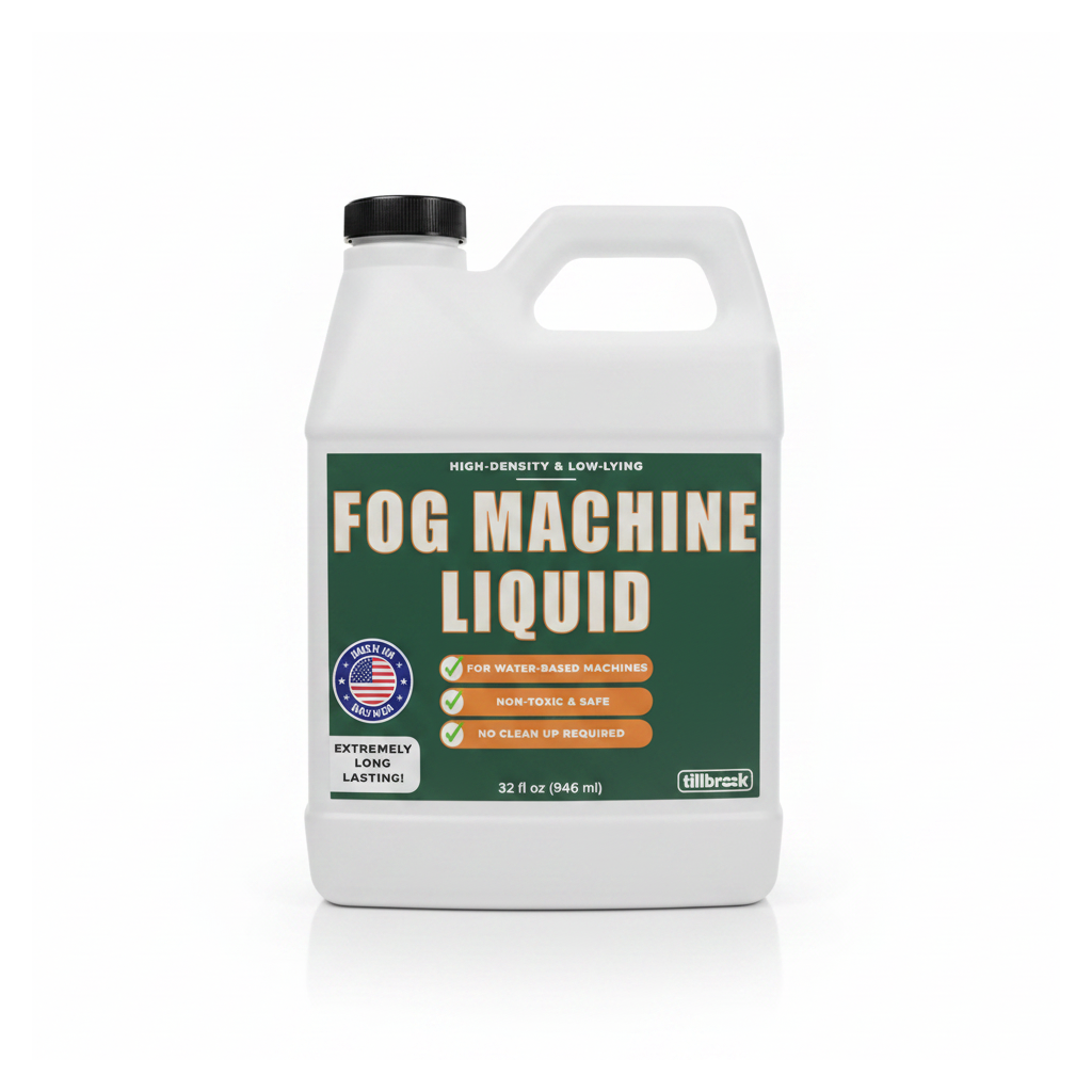 Fog Machine Liquid 32 oz - white background