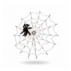 Halloween Spider Web Lights 4ft with spider - white background