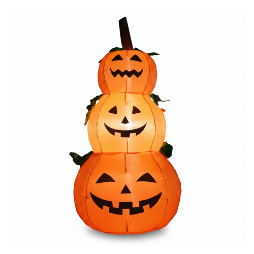 4ft Inflatable Stacked Pumpkins - white background