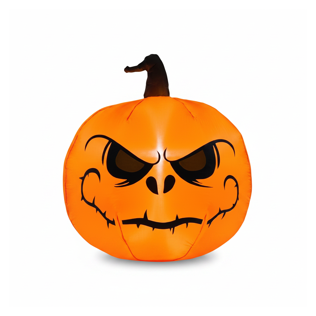 4ft Inflatable Pumpkin - white background