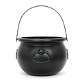 Plastic Witch Cauldron 19cm - white background