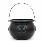 Plastic Witch Cauldron 19cm - white background