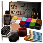 SFX Halloween makeup kit on white