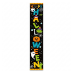 Happy Halloween porch banner on white